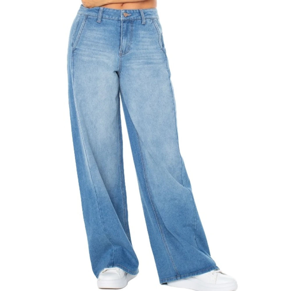 Celebrity Pink Wide Leg Trouser Pocket Jean